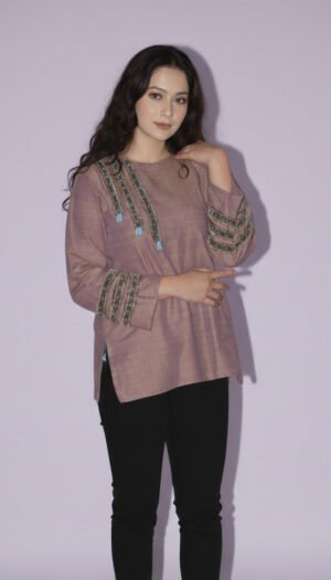 Signature Artisan Lawn Shirt, a stunning 1-piece top from Asmar Poshak featuring breathable premium lawn fabric with exquisite traditional prints and radiant artisanal detailing.